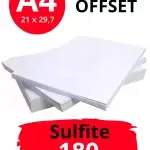 Papel A4 Offset 180g 60Kg PCT 250 folhas
