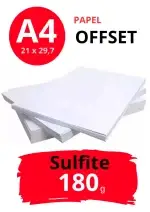 Papel A4 Offset 180g 60Kg PCT 250 folhas