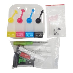 Bulk Ink Para Impressoras Epson XP214, XP201, XP204, XP401, XP411 + Kit Limpeza – Sem Tinta